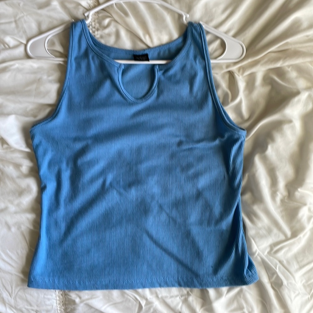 Blue tank top